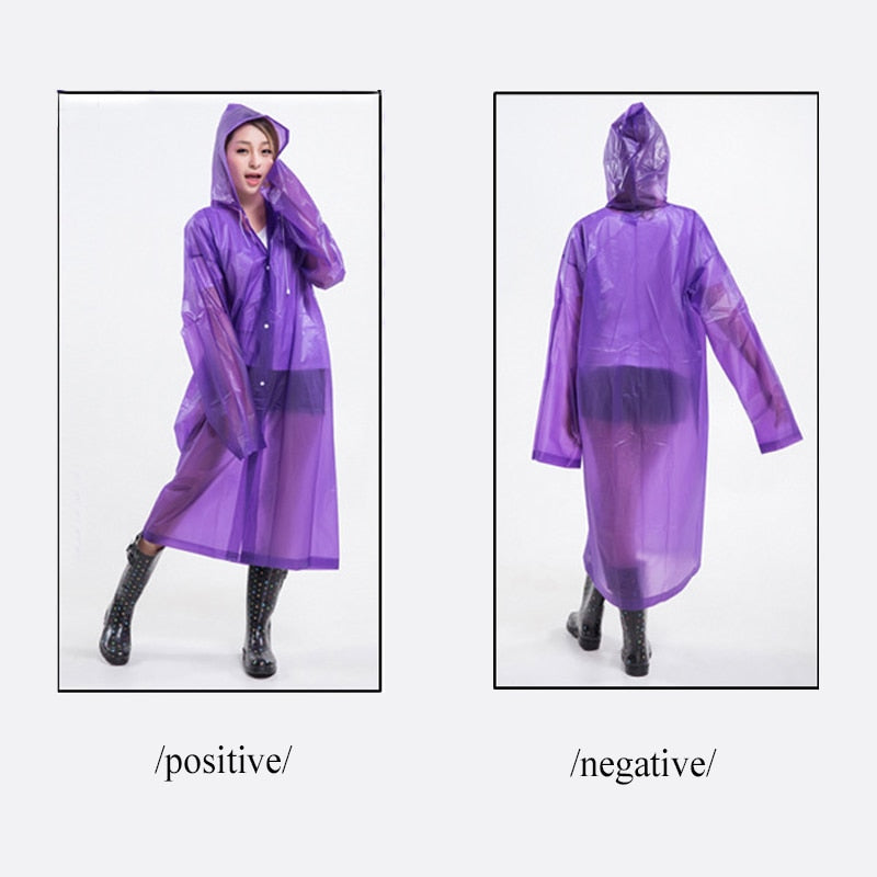 Women Men Impermeable Thickened Waterproof Raincoat Tourism Outdoor Hiking Rain Poncho