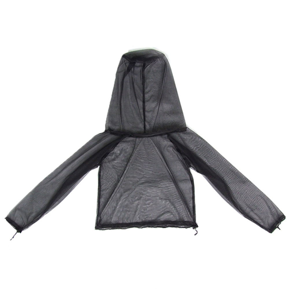 Mesh Hooded Mosquito-proof Suit Outdoor Fishing Adventure Insect-proof Clothing Set Camping Hiking