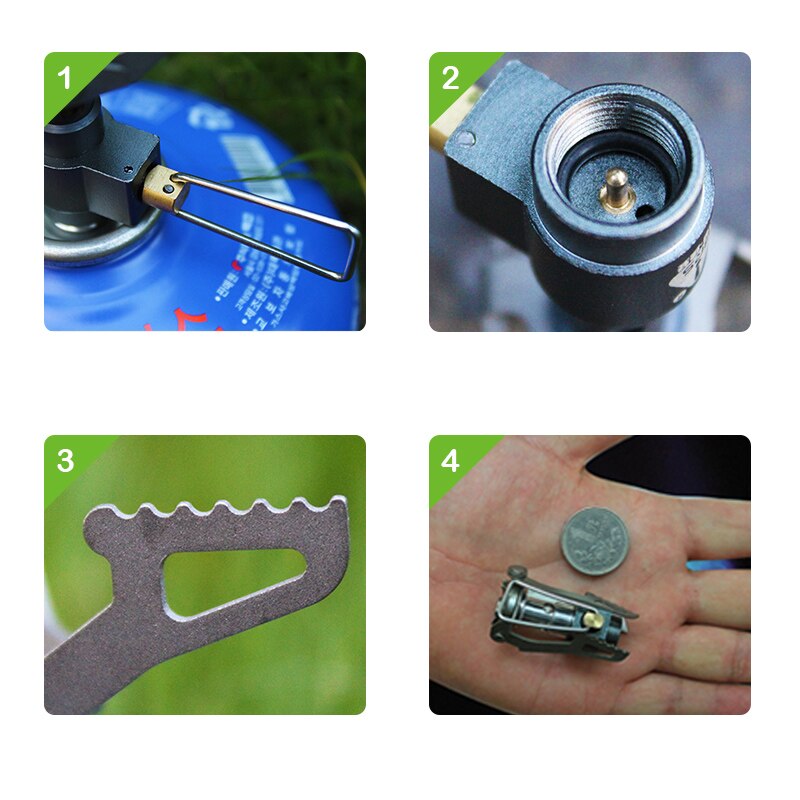 BRS-3000t Portable Mini Camping Titanium Stove Outdoor Gas Stove Survival Furnace Stove Pocket