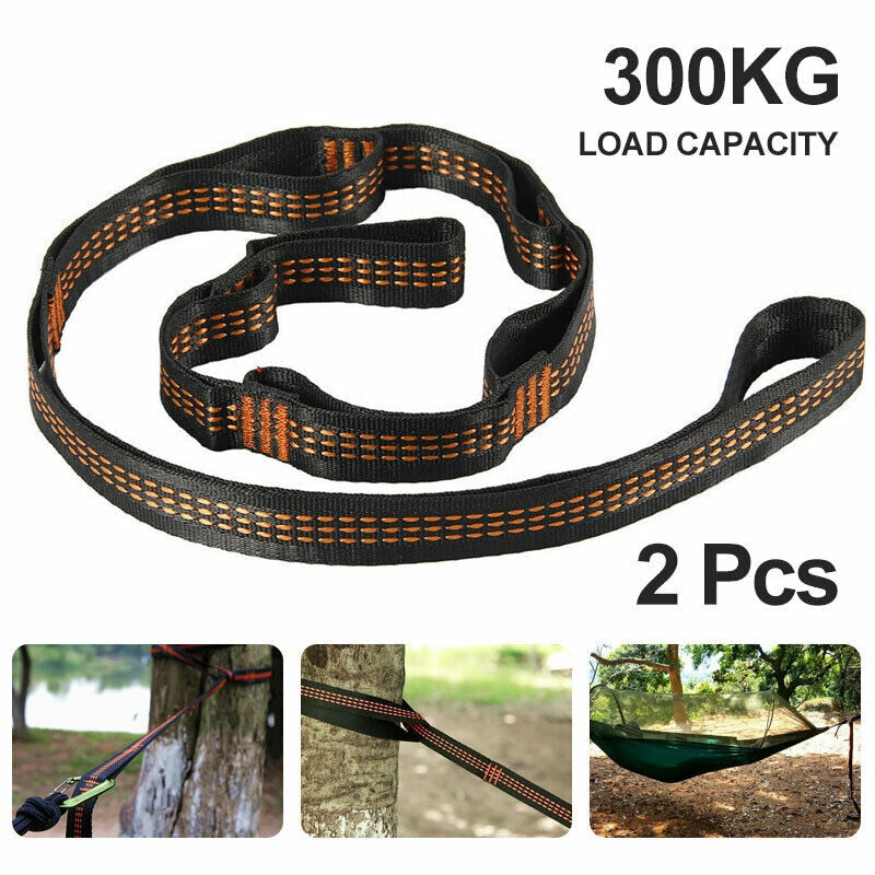 2Pcs Hammock Straps Special Reinforced Polyester Straps 5 Ring High Load-Bearing