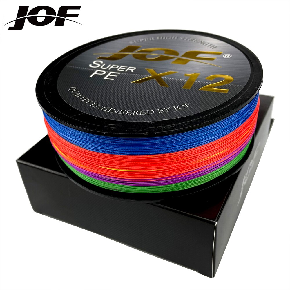 JOF 12 Strands Braided Japan Multifilament Smooth Fishing Line Accessories