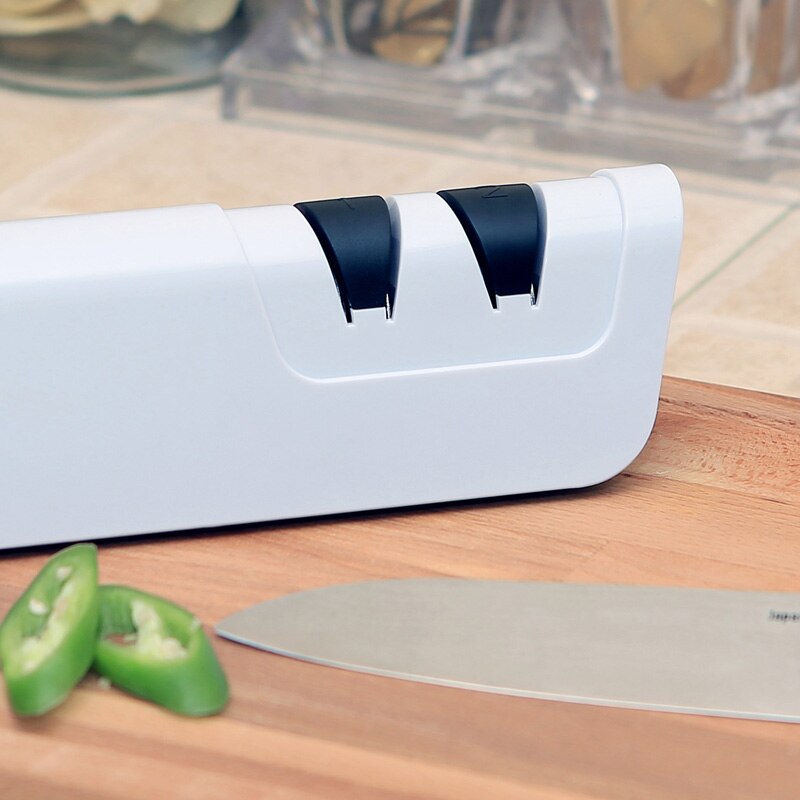 RISAMSHA Electric Knife Sharpener Diamond Ceramic Knives Can Be Sharpened