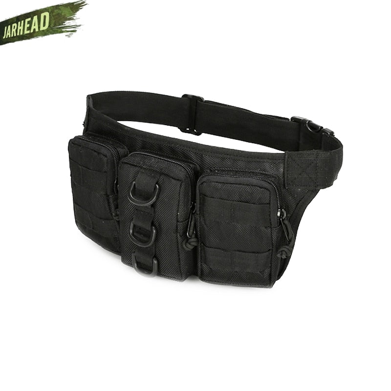 Tactical Waterproof Men Waist Pack Hiking nylon Waist Bag Outdoor Army Military Hunting