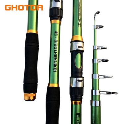 Carp Fishing Rod feeder Hard FRP Carbon Fiber Telescopic Fishing Rod fishing pole