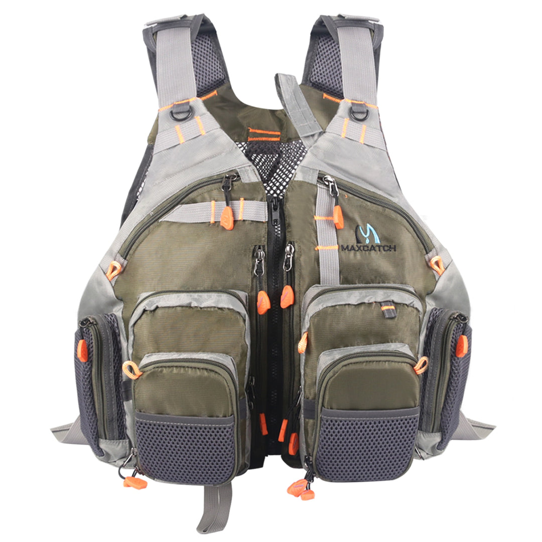 Maximumcatch Mesh Fly Vest Fishing Back Multifunction Pockets Fishing Backpack Vest