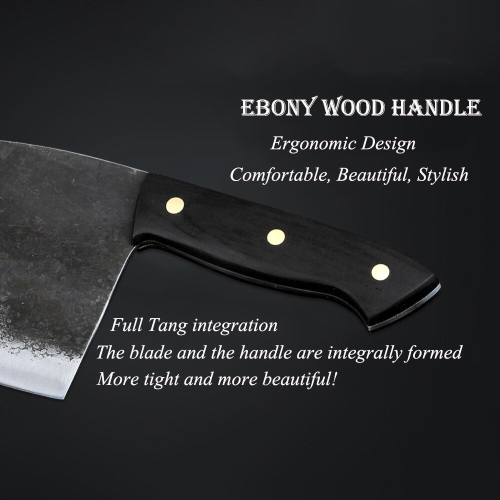 Handmade Forged Chef Knife High-carbon Clad Steel Chinese Cleaver Kitchen Knives Chopper