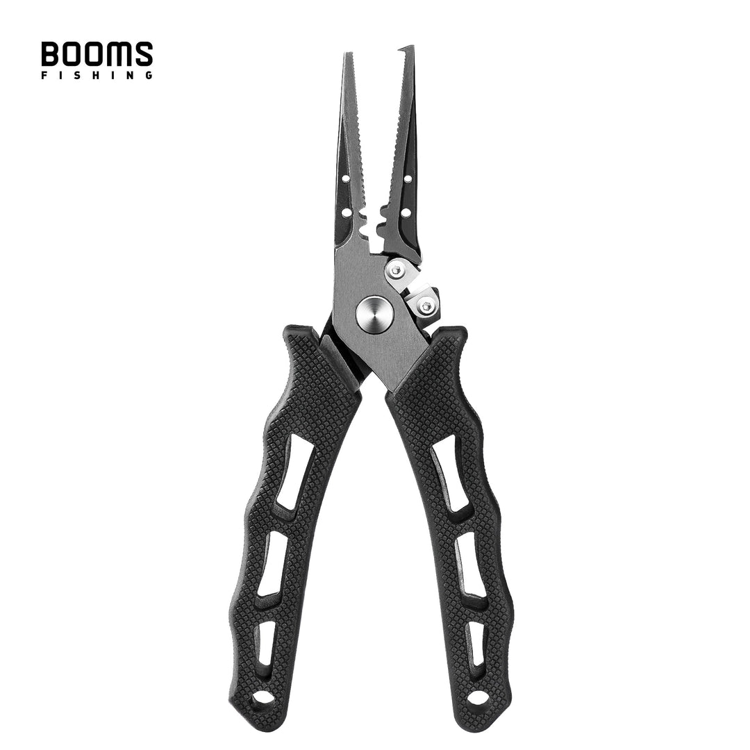 Booms Fishing F07 Stainless Steel Fishing Pliers Braid line Cutters Crimper Hook Remover