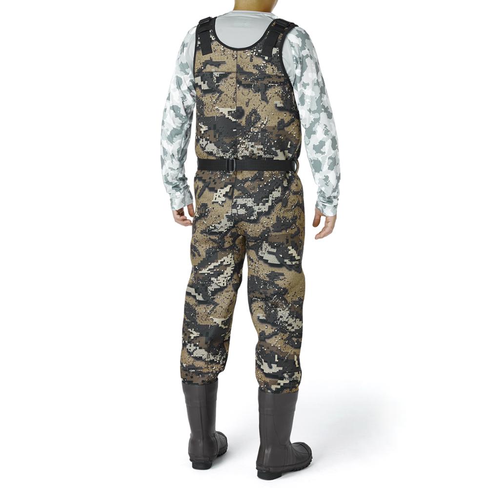 Bassdash Bare Camo Neoprene Chest Fishing Hunting Waders for Men with 600 Grams Insulated