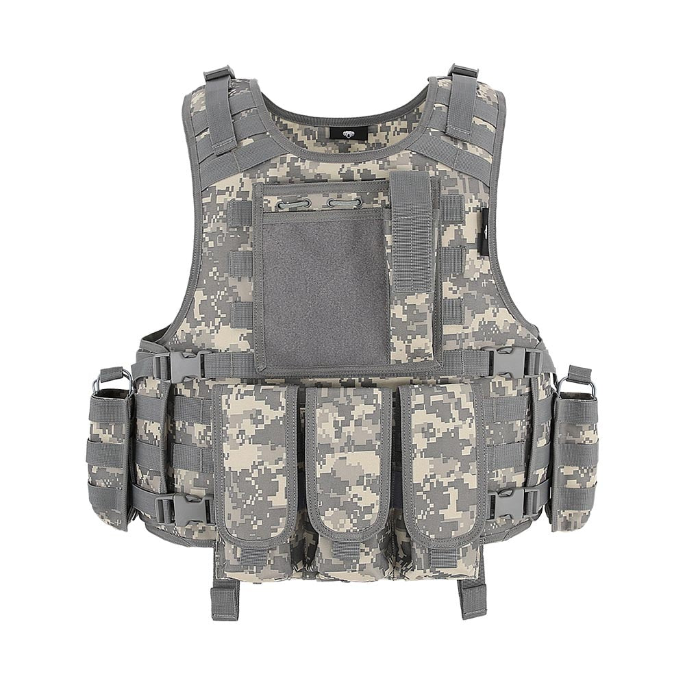 MGFLASHFORCE Airsoft Tactical Vest Plate Carrier Swat Paintball Vest Military Army Armor Police Vest