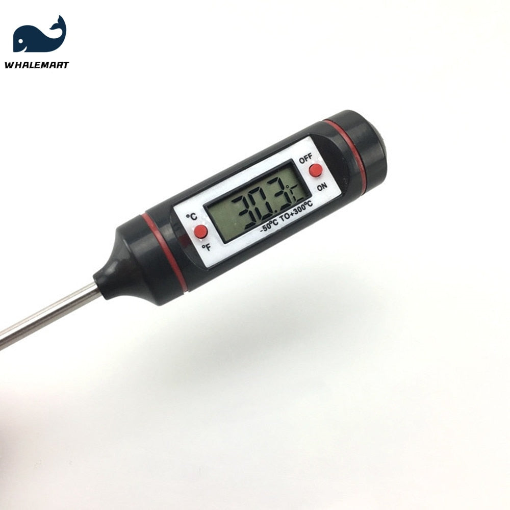 Digital Meat Thermometer Soap Making Tool Cooking Food Kitchen Probe Emulsion Oven Temperature