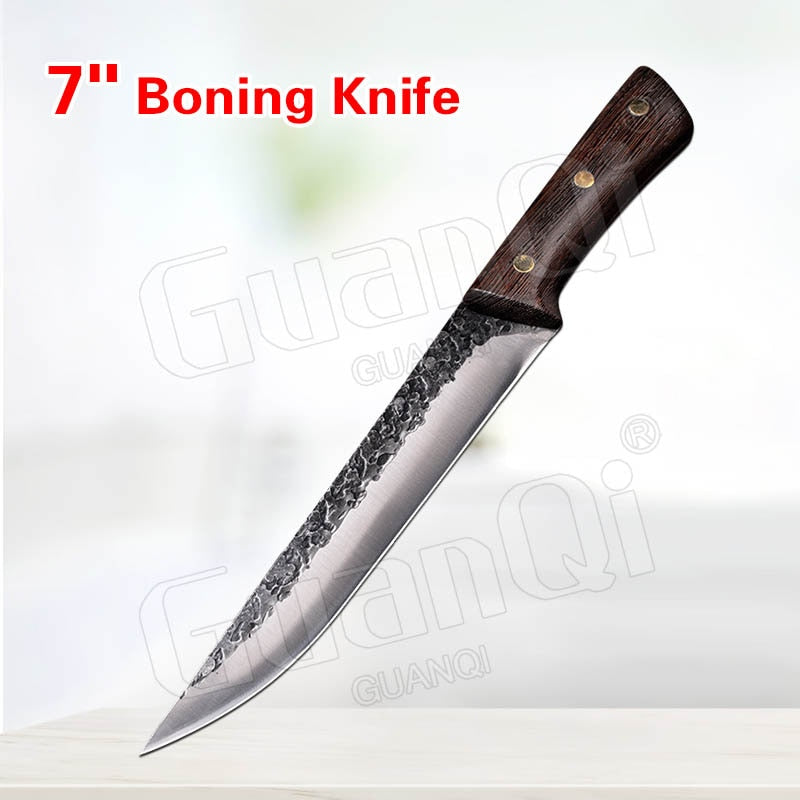 8 Inch Stainless Steel Butcher Knife Fishing Hunting Handmade Forged Bone Knife Meat Cleaver