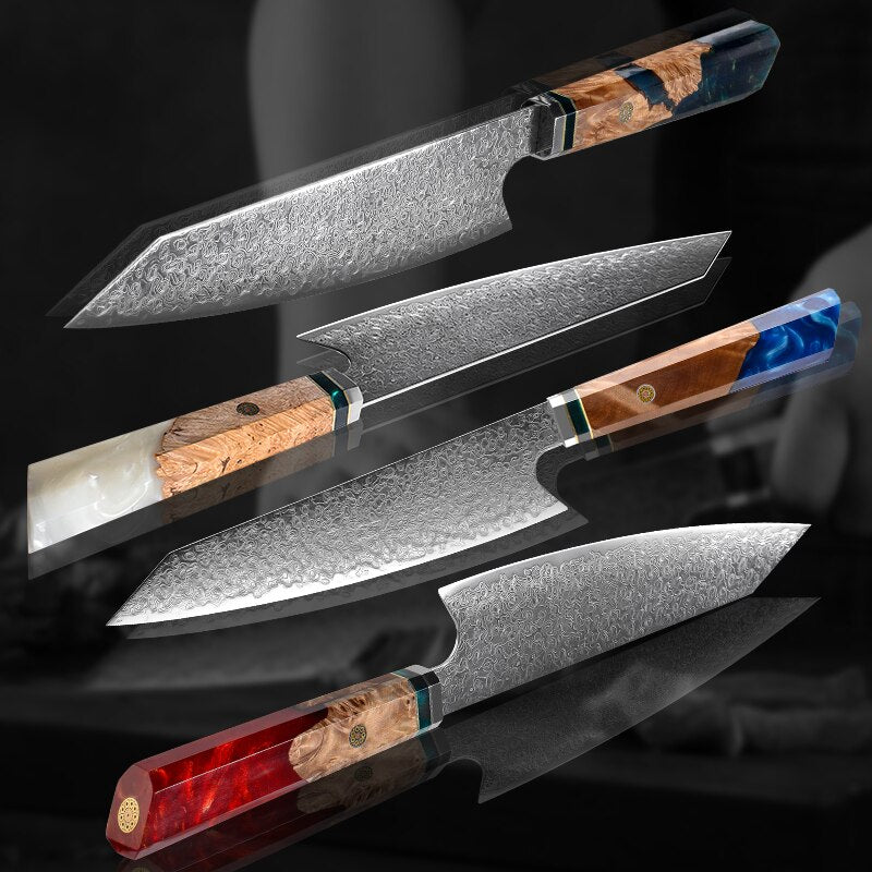 Grand sharp Japanese Damascus Knife Chef Knife AUS10 Steel Damascus Kitchen Knives Meat