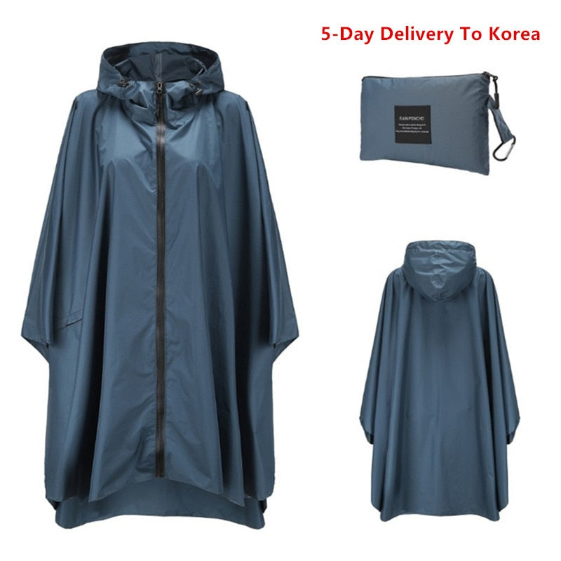 Adults Raincoat Women Men Waterproof Tent Cover Wear Outdoors Hiking Rain Coat Poncho