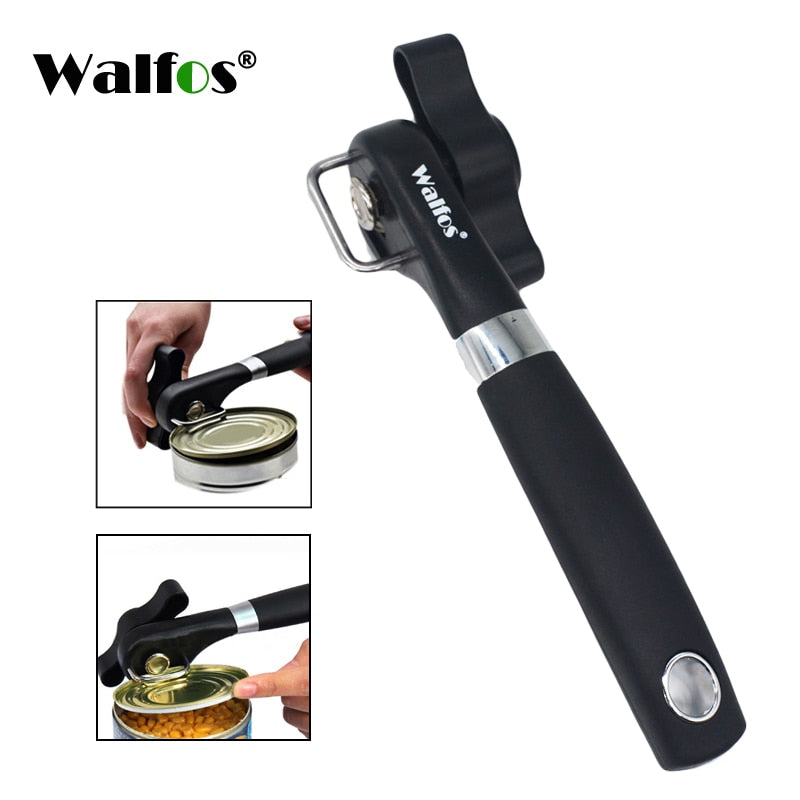 WALFOS Cans Opener Professional Ergonomic Manual Can Opener Side Cut Manual