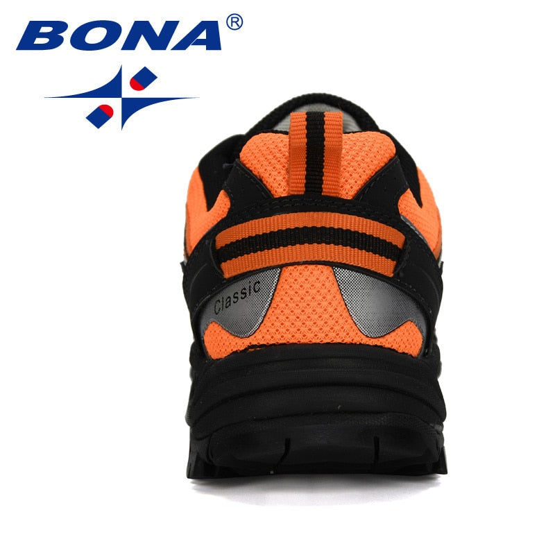 BONA New Designers Popular Sneakers Hiking Shoes Men Outdoor Trekking Shoes Man