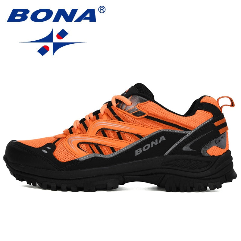 BONA New Designers Popular Sneakers Hiking Shoes Men Outdoor Trekking Shoes Man