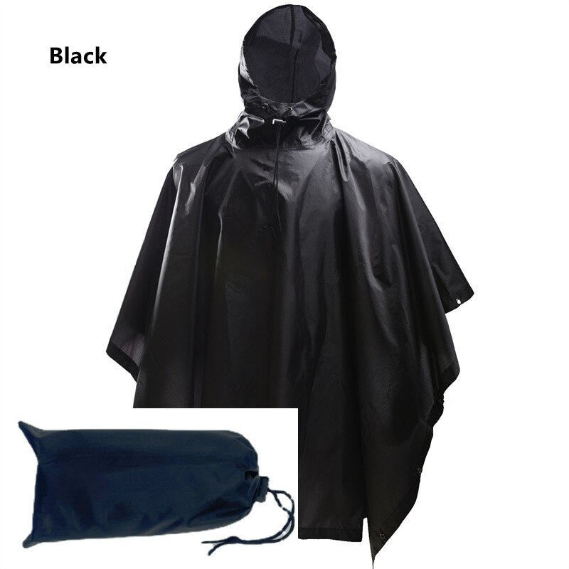 Outdoor Military Breathable Camouflage Poncho Jungle Tactical Raincoat Birdwatching Hiking