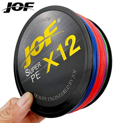 JOF 12 Strands Braided Japan Multifilament Smooth Fishing Line Accessories