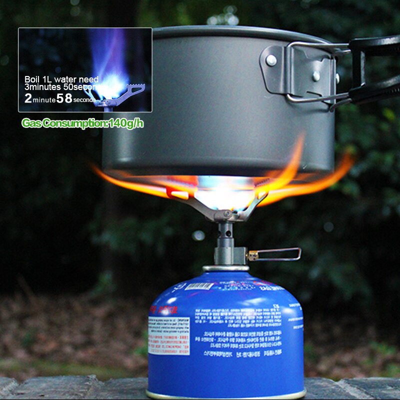 BRS-3000t Portable Mini Camping Titanium Stove Outdoor Gas Stove Survival Furnace Stove Pocket