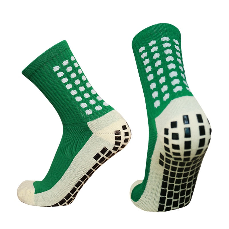 New Anti-slip Soccer Socks Men Women Outdoor Sport Grip Football Socks