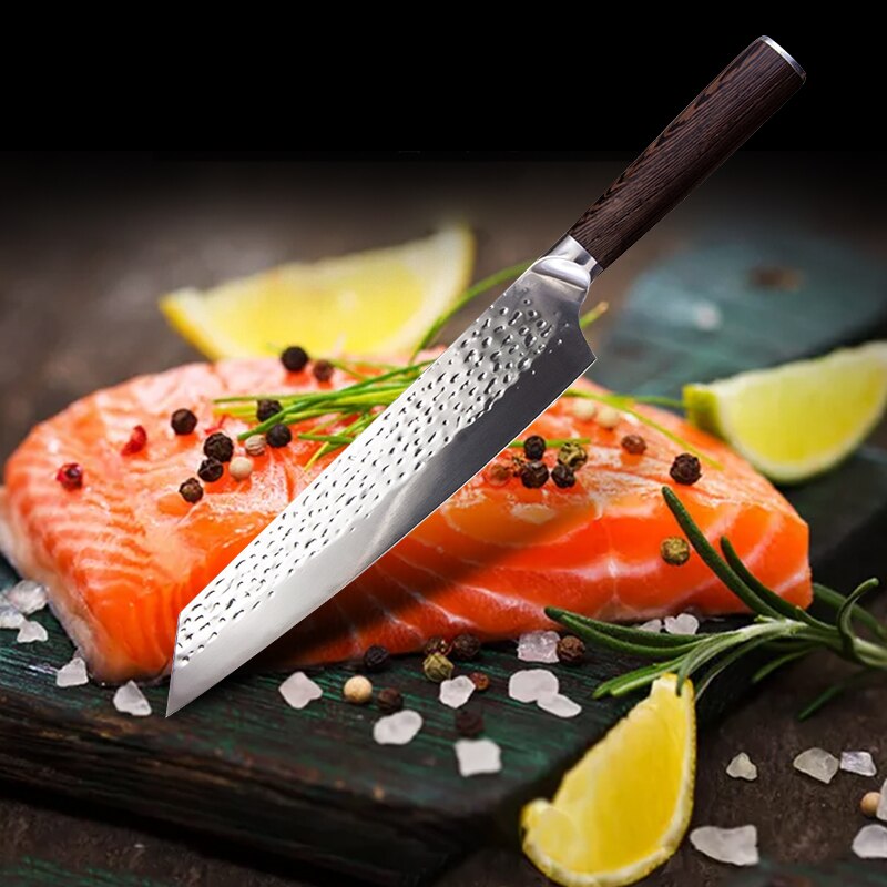 Forged Japanese Chef Knife Stainless Steel Kitchen Cooking Meat Cleaver Vegetable Cutting