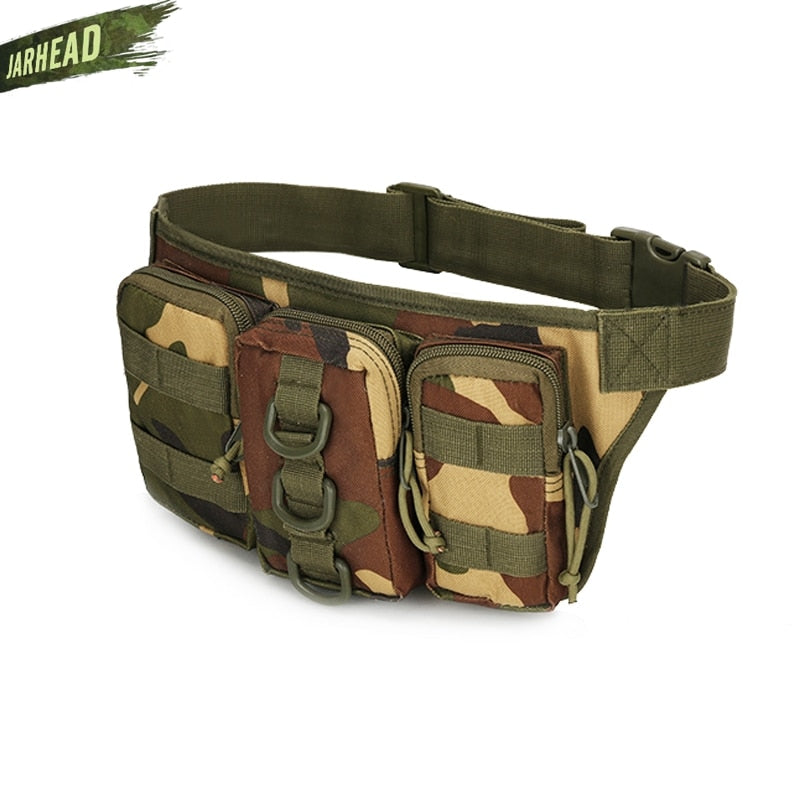 Tactical Waterproof Men Waist Pack Hiking nylon Waist Bag Outdoor Army Military Hunting