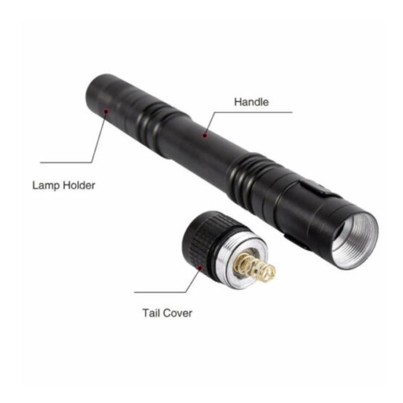 Mini LED Flashlight 50000LM Ultra Bright Lamp Handy Penlight Torch Pocket Portable Flashlight Lantern