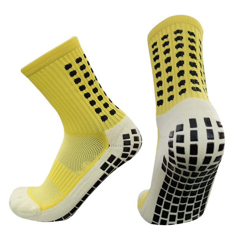 New Anti-slip Soccer Socks Men Women Outdoor Sport Grip Football Socks