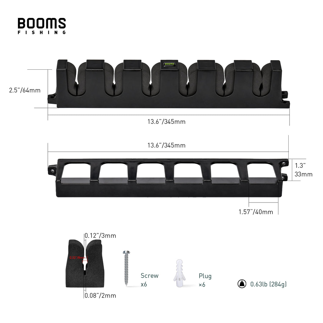 Booms Fishing WV2 Fishing Rod Storage Rack Fishing Pole Stand Holder Bracket