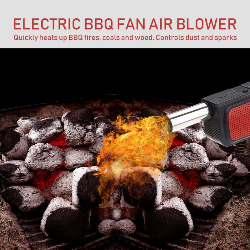 Electric BBQ Smoker Blower Fast Fire Starter For Charcoal Grills Tailgating Campfires  places Wood