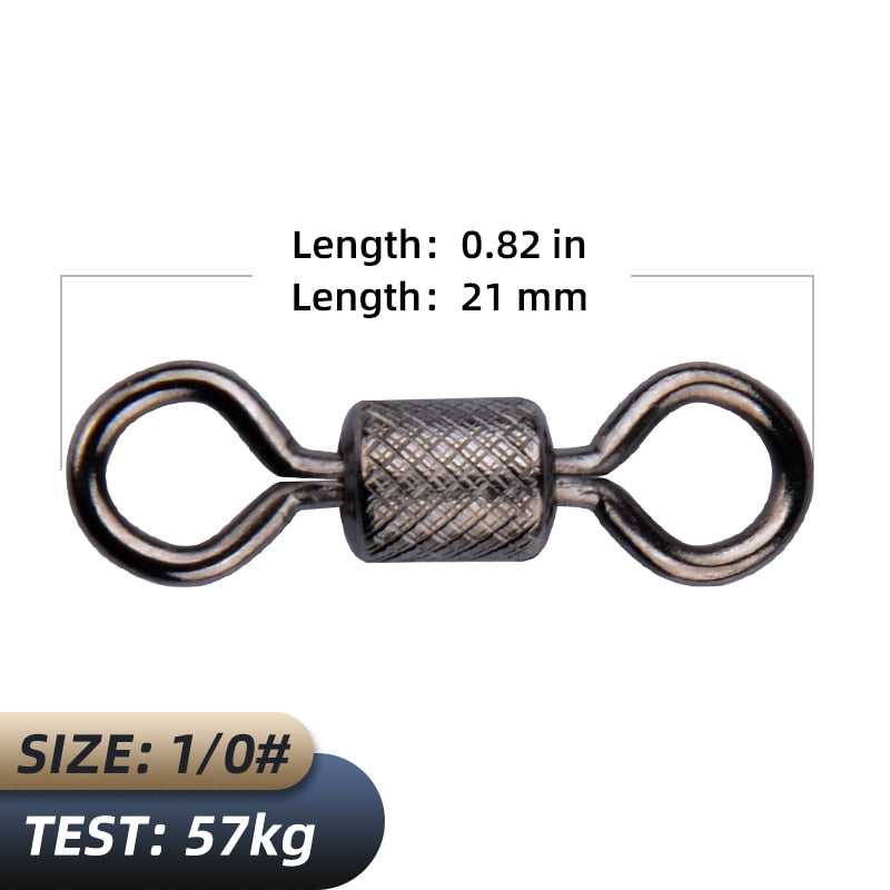 MEREDITH Fishing Accessories/Fishing Tools Bearing Swivel Solid Rings Connector Convenient safe