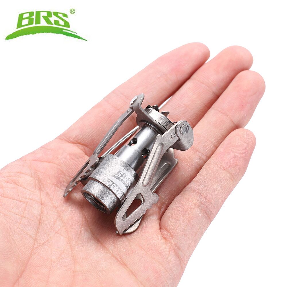 BRS Portable Mini Camping Titanium Stove Outdoor Gas Stove Survival Furnace Stove Pocket Picnic