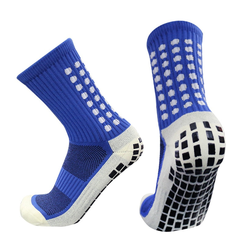 New Anti-slip Soccer Socks Men Women Outdoor Sport Grip Football Socks