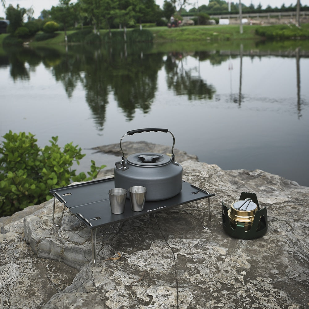 Outdoor Mini Camping Table Ultra Light Aluminum Portable Table Barbecue Coffee Table Ultra Light