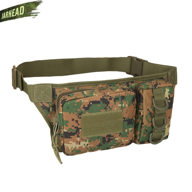 Tactical Waterproof Men Waist Pack Hiking nylon Waist Bag Outdoor Army Military Hunting