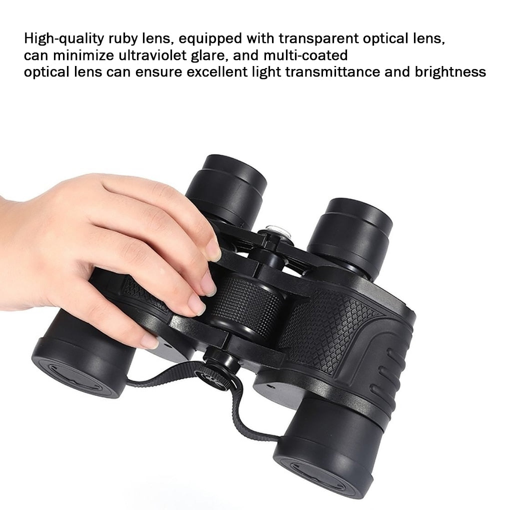 Binoculars Long Range HD High Power Telescope Optical Glass lens Low light night vision