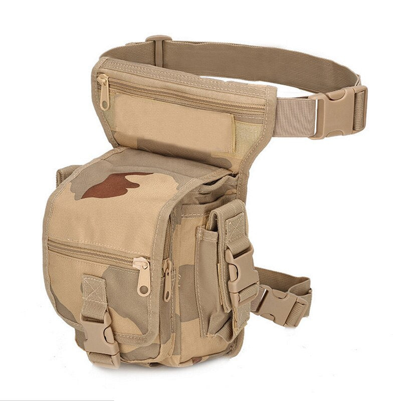 Nylon Tactical Gear Thigh Drop Leg Bag Men Outdoor Hunting Molle Bag Multipurpose Utility Bag