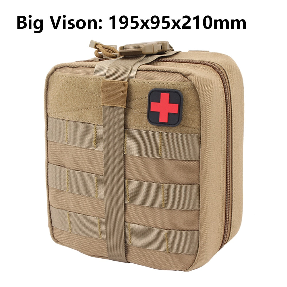 TACTIFANS First Aid Pouch Patch Bag Molle Hook and Loop Amphibious Tactical Medical