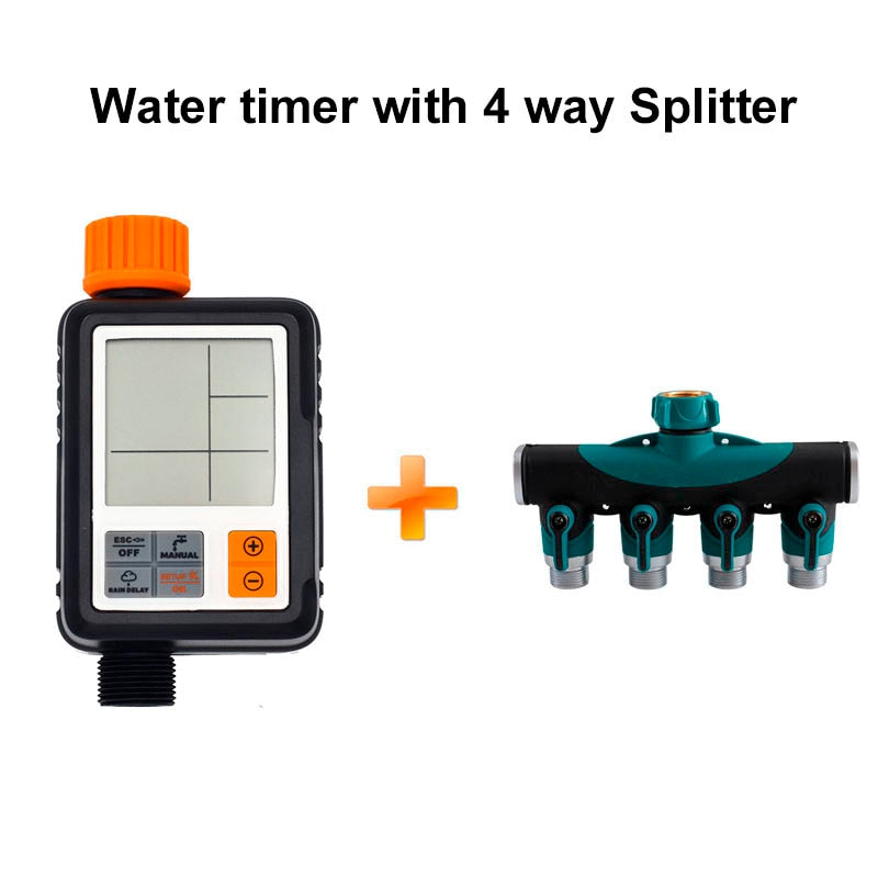 Automatic Irrigation Water Timer Lcd Screen Sprinkler Controller Outdoor Garden Watering