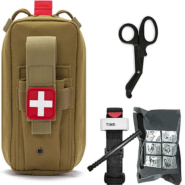 Tactical Survival First Aid Kit Molle Outdoor Gear Emergency Kits Trauma Bag Camping