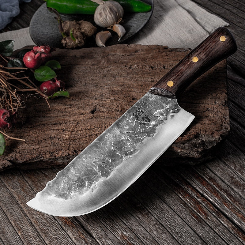 5CR15 Handmade Chopping Cleaver Butcher Knife High Carbon Steel Kitchen Chef Sets Forged