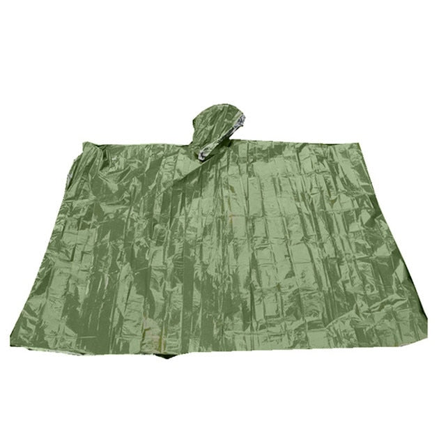 Portable Raincoat Military Waterproof Rain Coat Survival Poncho Outdoor Camping Tent