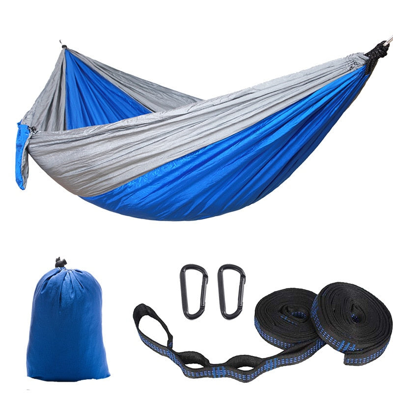 Color Matching Hammock Outdoor Camping Ultra Light Portable Hammock for Double Person Swing