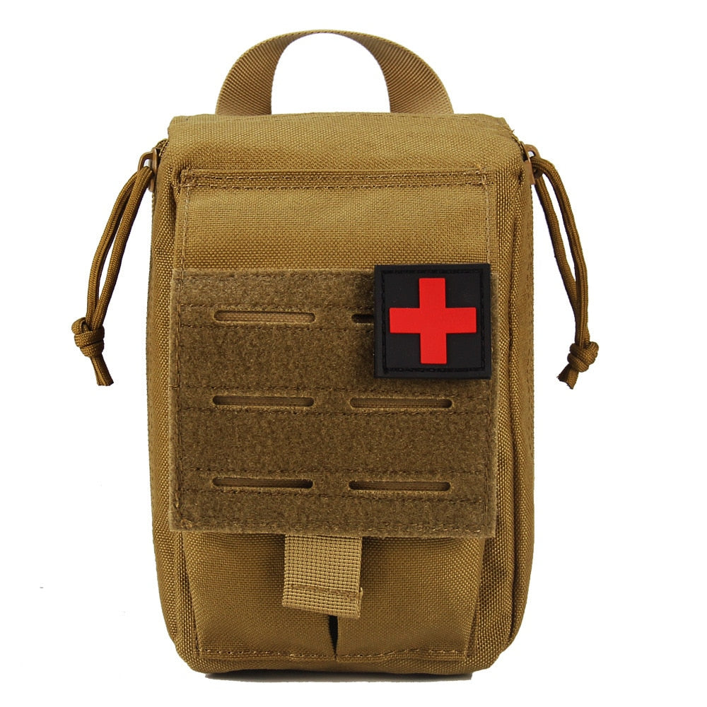 Outdoor First Aid Kit Tactical Molle Medical Bag Military EDC Waist Pack Hunting Camping Bag