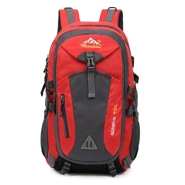 Men's Women's 40L Waterproof Backpack USB Climbing Travel Bag Men Outdoor Sports Camping Hiking