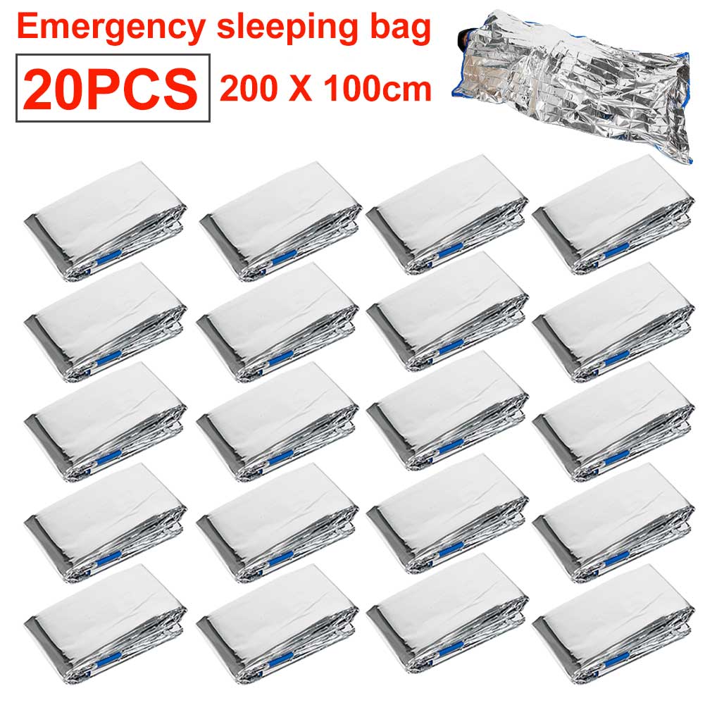 Outdoor Low Temperature Rescue First Aid Kit Insulation Blanket Sleeping Bag Campsite Keeping