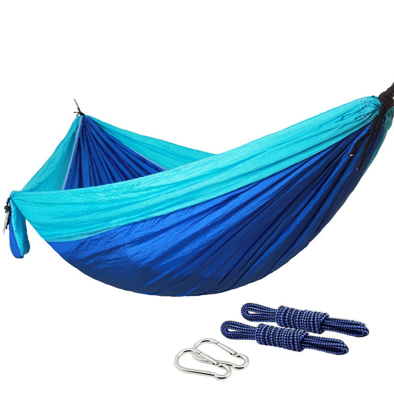 Color Matching Hammock Outdoor Camping Ultra Light Portable Hammock for Double Person Swing