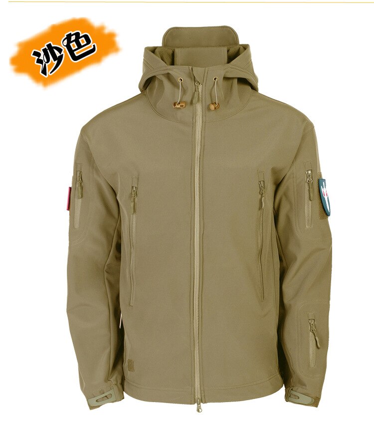 2023 Outdoor SoftShell Jacket Men Hunting Windbreaker Hiking Coat Camping Fishing