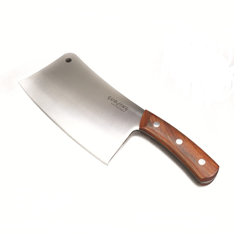 Big Bone Knives Chopping Knife 835g Stainless Steel Cleaver 5mm Blade Chopping Kitchen