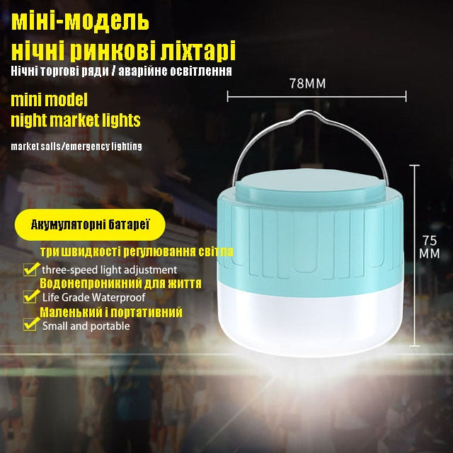 Camping Lights Rechargeable lamp Led Light Lantern Emergency Bulb High Power Tents Lighting